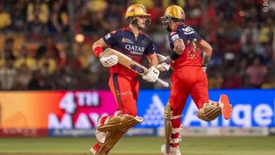 RCB vs CSK Live Score: आरसीबी ने चेन्नई के सामने रखा 214 रन का लक्ष्य, विराट-जैकब और रोमारियो के अर्धशतक