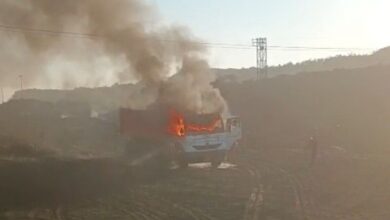 कोयला खदान में अनलोड ट्रेलर में लगी आग:  कोरबा में दमकल टीम ने पाया काबू; कोई जनहानि नहीं हुई - Korba News