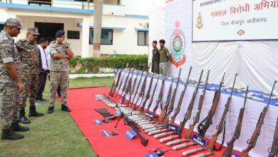 बीजापुर में माओवादियों के ठिकानों से भारी मात्रा में कैश एवं हथियार, गोला-बारूद, विस्फोटक बरामद