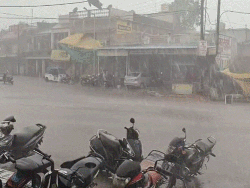 छत्तीसगढ़ में 2 दिन आंधी बारिश का अलर्ट: रायपुर-भिलाई में घंटेभर बरसे बादल, NH-30 पर भरा रहा पानी, पेंड्रा में आंधी से पेड़ गिरे - Chhattisgarh News