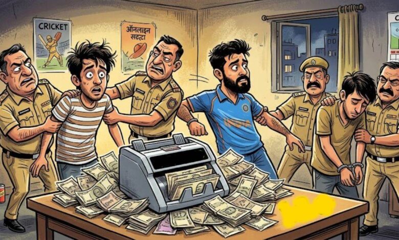 गोवा से संचालित हो रहा था ऑनलाइन क्रिकेट सट्टा, रायगढ़ पुलिस ने रायपुर के तीन आरोपितों को पकड़ा