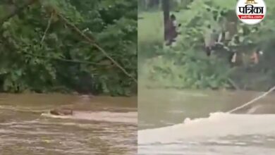 Khorsi Nala Accident: बलौदाबाजार के उफनते नाले में बही सरकारी गाड़ी, 3 कर्मचारी सुरक्षित, एक की तलाश जारी | Government Vehicle Swept Away In Overflowing Drain