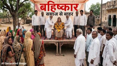 छत्तीसगढ़ के बलरामपुर जिले में सार्वजनिक मंच पर माला पहनाने के बाद महिला सरपंच का समाज से बहिष्कार