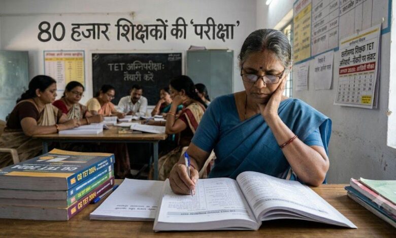 छत्तीसगढ़ के 80 हजार शिक्षकों को राहत, अब 31 अगस्त 2028 तक पास कर सकेंगे टीईटी